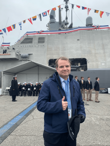 On October 26, 2019, Commissioner Sola attended the commissioning of the USS INDIANAPOLIS in Burns Harbor, IN.