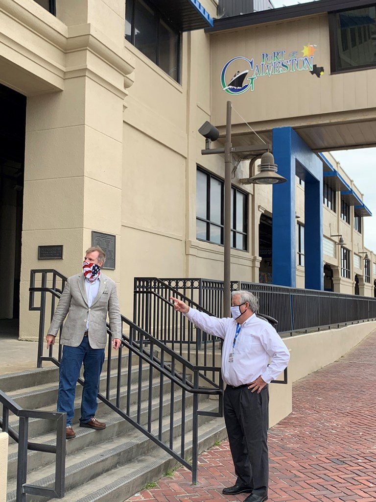 Commissioner Louis Sola (left) and Rodger Rees, Port Director/CEO Port of Galveston