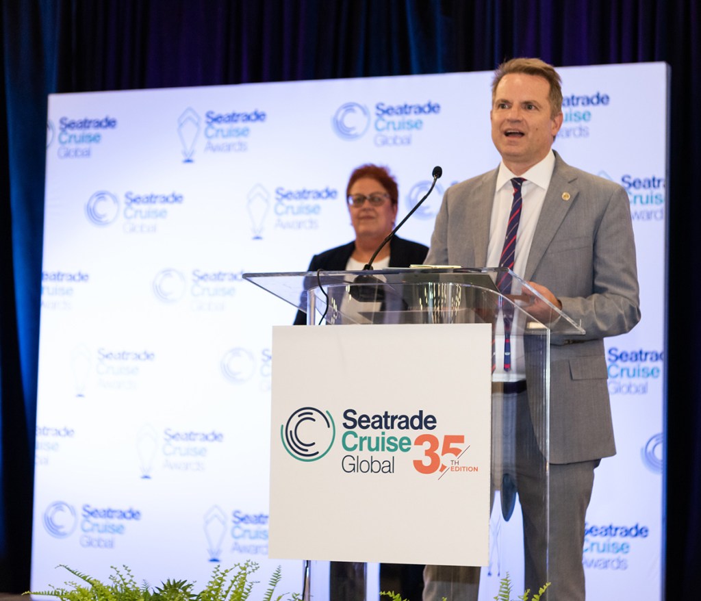 Commissioner Louis Sola addressing Seatrade