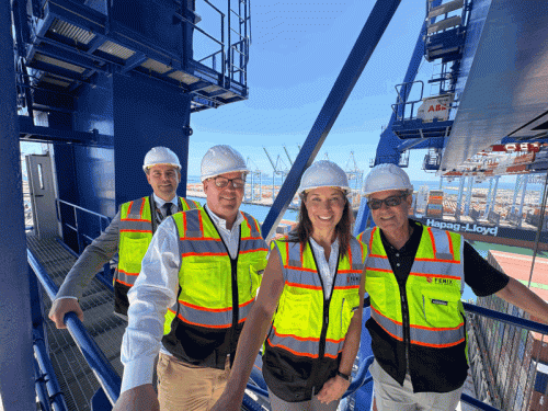 Commissioner Harvey Port Tour