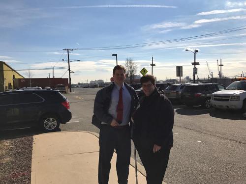 Daniel Maffei (right) with Beth Rooney, Port of New York and New Jersey.
